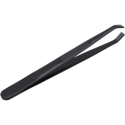 1 STUKS Make-up Gereedschap Wenkbrauw Pincet Roestvrij Staal Schuin Uiteinde Ogen Pincet Clip Voor Gezichtshaar Verwijdering zwart