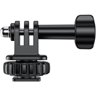 VRIG AC24 Sportcamera Koude Schoen Mount Adapter 180 graden Verstelbaar met 1/4 Inch Schroefgat Statief zwart