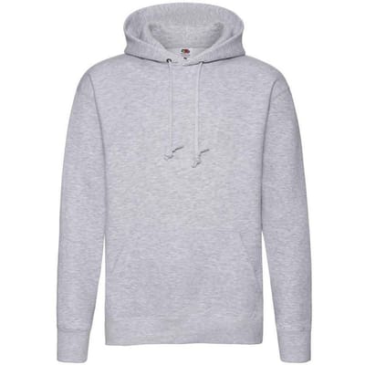 Fruit of the Loom Unisex Premium Hoodie voor volwassenen (Heide Grijs)