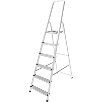 Sencys Huishoudtrap Aluminium 6-treeds