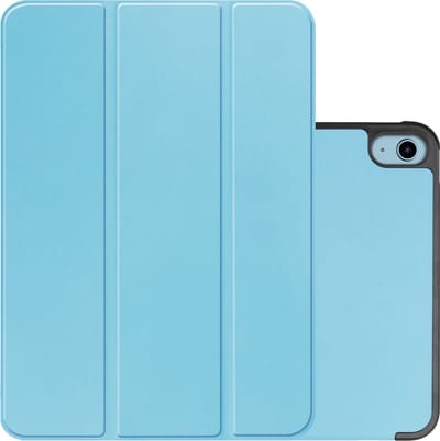 Hoes - Geschikt voor Apple iPad A16/A18 (2022/2025/2026) - 10.9 & 11 inch (10e, 11e & 12e generatie) - Dun & Stevig - Trifold Bookcase - Hard Cover - Hardcover Book Case - Tablet Hoesje - Lichtblauw