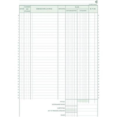 Exacompta 5x Kasboek 29,7x21cm 50 doorschrijfpapier dupli - Nederlandstalig - - 43550X