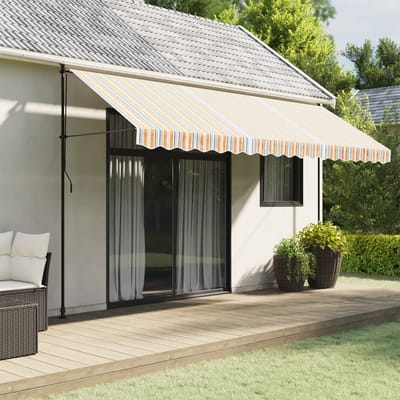 vidaXL - Vervangingsdoek - voor - luifelrok - gestreept - 450 - cm - meerkleurig