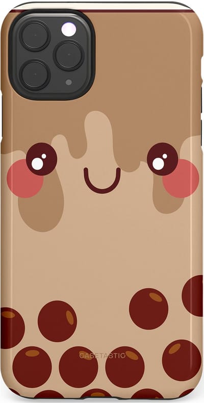 Casetastic Hoesje Geschikt voor Apple iPhone 11 Pro Max - Stijlvolle Beschermende Duo-layer Case - Smeltende choco bolletjes