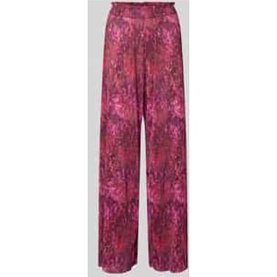 wide fit broek in plooi-look