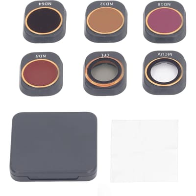 6 pièces Filtres ND16 CPL Accessoire Imagerie Claire Filtres d'Objectif à Revêtement Multi-couches pour Drone Mini 4 Pro gray