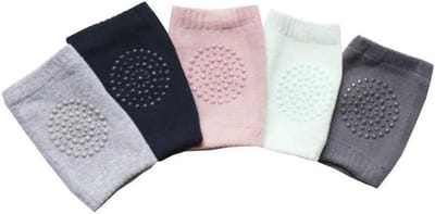 Baby Kniebeschermers - Peuter Beschermers - Baby Leren Kruipen - Antislip Pads - 5 Paar - Multicolor