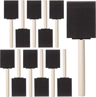 Daity Doe-het-zelf sponskwasten — 1 - 5 inch - 10-pack — Sponskwasten voor schilderen en inkleuren — Speciale sponskwasten voor kunst en handwerk