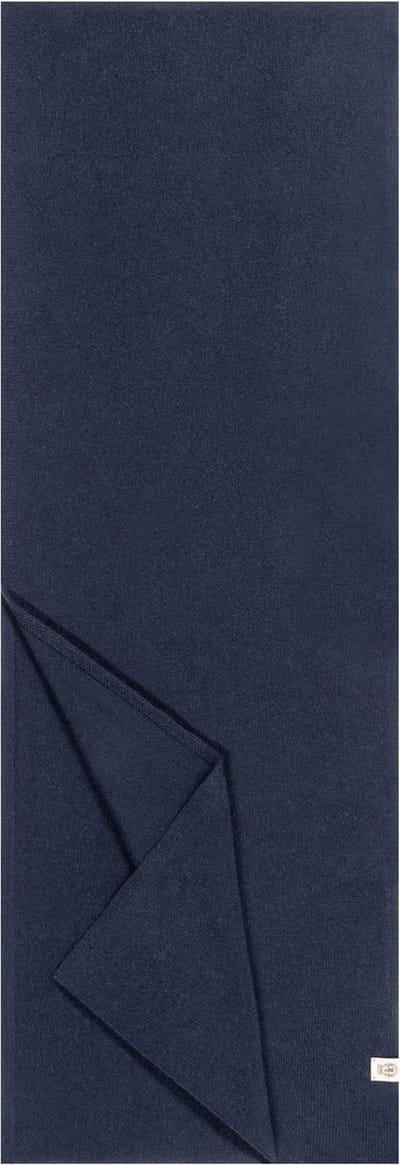 ROECKL Sjaal Cashmere Business Cashmere Scarf Navy Donkerblauw
