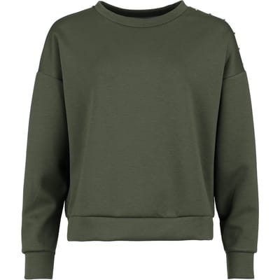 R.E.D. by EMP Shirt met lange mouwen - Fine Line Rivets - S tot XL - voor Vrouwen - kaki