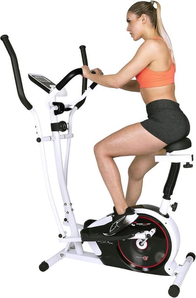 Crosstrainer met Zitting - Hometrainer Combinatie - Full Body Training - 2-in-1 Apparaat