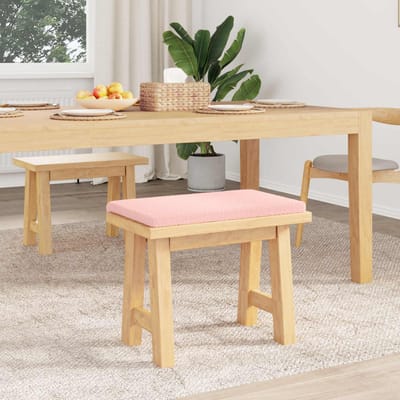 vidaXL - Bankkussen - Sherpa - Stof - Roze - Diepte - 35 - cm