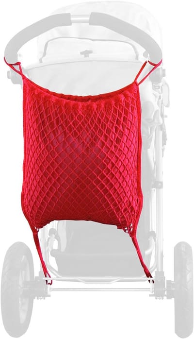 Universeel winkelnet voor joggers en kinderwagens - met inkijkbescherming en lange bevestigingsbanden