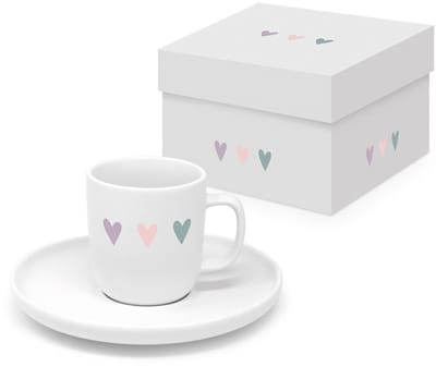 Espressotas Heart Infusion - in geschenkdoosje