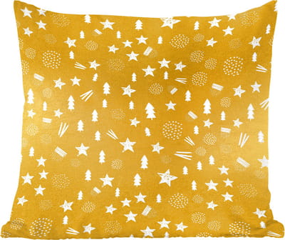 Sierkussens - Kussentjes Woonkamer - 60x60 cm - Kerst - Goud - Patronen - Kerstversiering - Kerstdecoratie voor binnen - Woonkamer