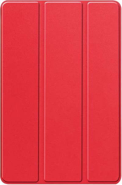 Hoesje - Geschikt voor Lenovo Tab P12 - Dun & Stevig - Trifold Bookcase - Hard Cover Case - Met Uitsparing Geschikt voor Lenovo Pen - Hardcover Book - Tablet Hoes - Rood