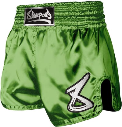 8 WEAPONS Strike Muay Thai Kickboxing Short Appel Groen - S