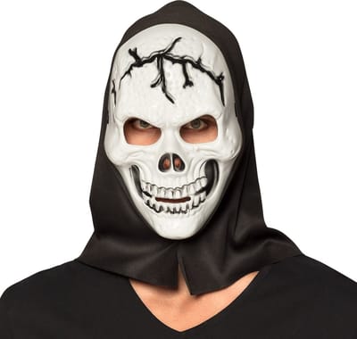 Boland - Masker Schedel met kap - Volwassenen - Skelet - Halloween accessoire - Horror - Skull