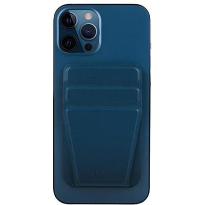 UNIQ - Lyft - magnetische snap-on standaard en kaarthouder blauw/blauw