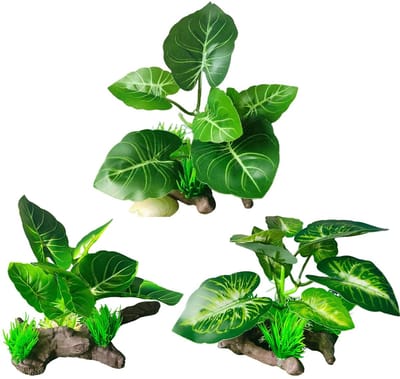 Cosensi- Kunstplanten Levensecht - Kunstplanten voor Buiten - Aquariumdecoratie - Kunstbloem - Kunstgras - Natuurlijke uitstraling - Aquariumplant