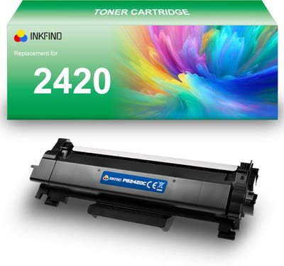 INKFIND TN-2420 tonercartridge compatibel met Brother 2410 2420 TN2410 TN2420 TN-2410 TN-2420 - 1-pack Zwart