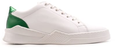 Omnio spencer city sneakers dames wit/groen leer