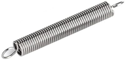 Trekveren met haken - Verlengveren roestvrij - Gereedschap ondersteuning - Roestvrij staal - 10 stuks - Zilver