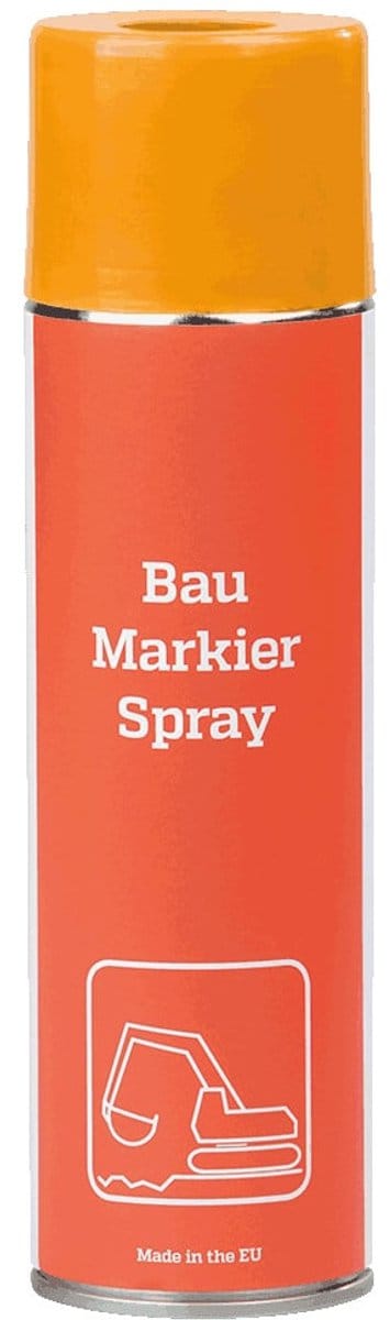 Bouwplaatsmarkeerverf, oranje, 500 ml