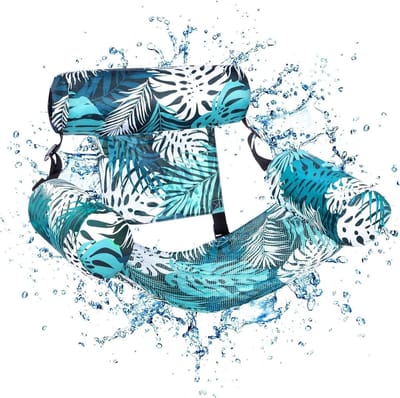 Zwembad Drijver - Hangmat Zitplaats - Ontspannen in water - Ruimtebesparend ontwerp - 76x405x61 cm - Groen