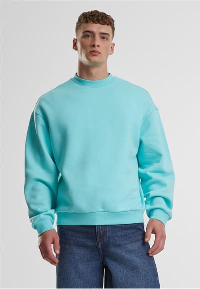 Urban Classics - Fluffy Crewneck sweater/trui - XS - Blauw