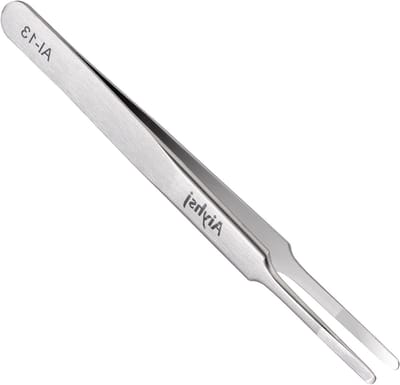 Precisie pincet - Roestvrij staal - Fijne taken uitvoeren - Nauwkeurig sluitende punten - 12 cm - Zilver
