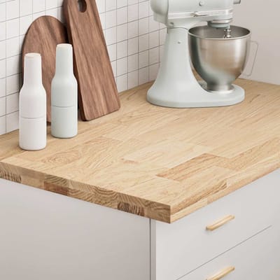 vidaXL - Keuken - werkblad - rechthoekig - 100x63,5x4 - cm - massief - eikenhout
