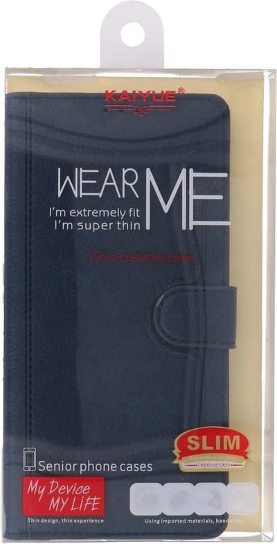 KAIYUE - Luxe Portemonnee Hoesje - Pasjeshouder Telefoonhoesje - Wallet Case - Geschikt voor Samsung Galaxy S20 Ultra - Navy