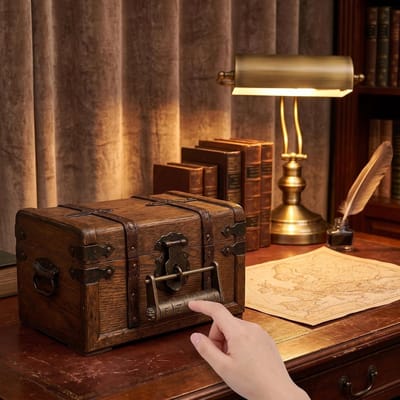 Antieke Stijl Mini Cryptex van Zinklegering voor Romantische Cadeaus en Puzzels, Unieke Decoratie en Verjaardagscadeau