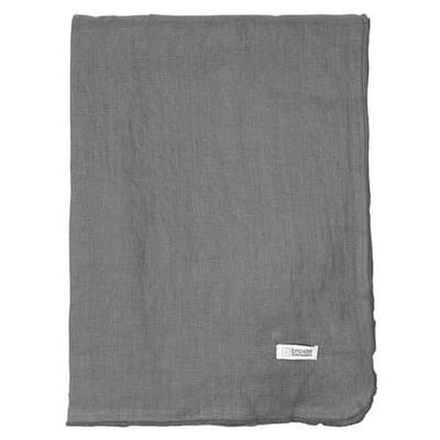 Broste Copenhagen chique linnen tafellaken tafelkleed Gracie in de kleur Dark Shadow - donker grijs 160 x 200 cm