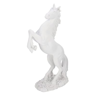 Dailygoods- Paardstandbeeld Hars - Staande Sculptuur - Bureauornament - Decoratie - Europese Stijl - Afmetingen 31,5x18 cm - Paardensculptuur