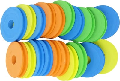 20 stuks ronde schuimvislijnspoelen - 68 mm/2,68 inch - opberghouders, rigs en hakenborden, wikkelborden - willekeurige kleuren