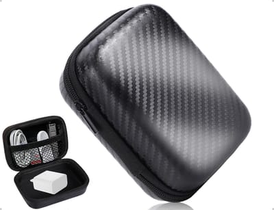 Waterdichte Hoofdtelefoon Tas, Compacte Opbergtas voor USB Kabels, Geheugenkaarten en Muntjes, Ideaal voor Reizen en Organisatie