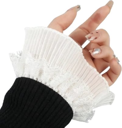 Hiden - Pols Mouwen - Arm Sleeve - Cosplay Kleding - Fashion - Cosplay Outfit - Pols Sieraad - Wit
