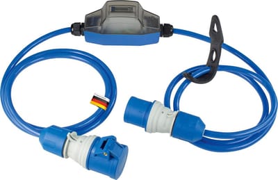 CEE Stroommeter Analoog voor Bouwplaats - MID-Conform, 5+1 Cijfers, 230V/16A, IP44