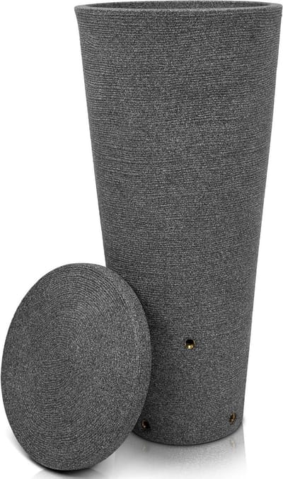 Regenton - Wateropslag - Tuin water geven - Metalen draad - 120 liter - Donkergrijs