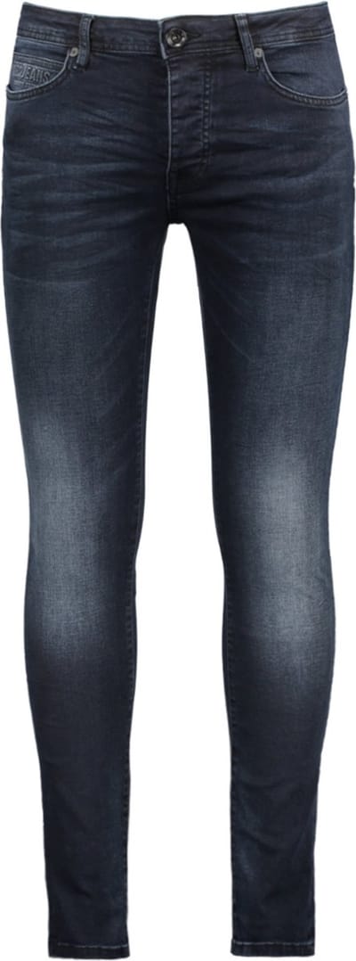 Cars blauwe heren jeans   Stonewash wassing   Skinny Fit   5-Pocket zakken   Knoopsluiting   Regular waist Blauw 29/32