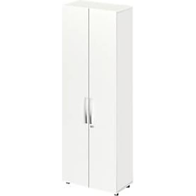 Schäfer Shop Select LOGIN kast, 6 dossierhoogtes, B 800 x D 420 x H 2240 mm, wit/wit