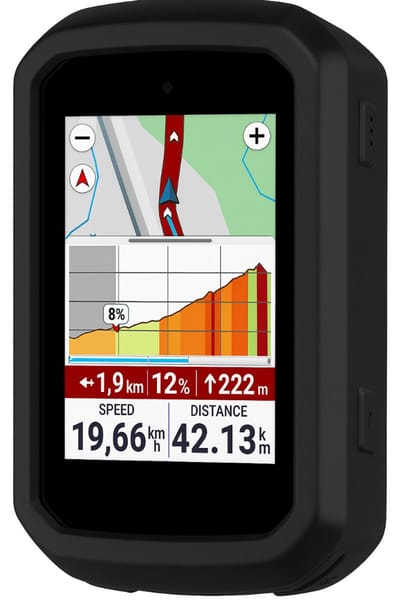 Garmin Edge 550 / Edge 850 - Hoesje backcover Shockproof siliconen Swart