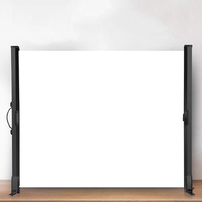Draagbaar Projectiescherm - Opvouwbaar Scherm - Films en Presentaties - Veelzijdige Beeldverhoudingen - 40 inch - Wit