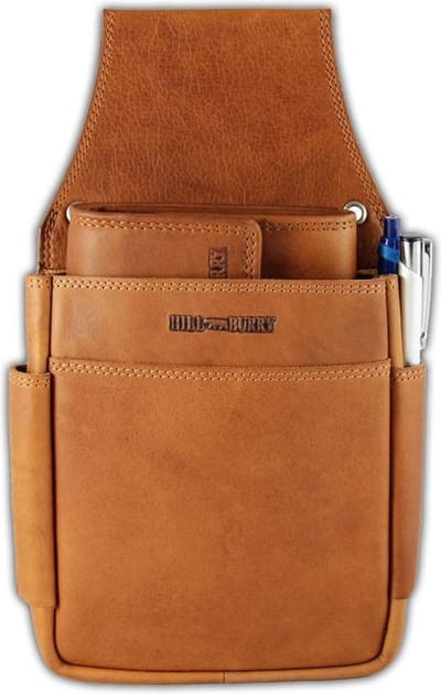 HillBurry Leren Holster voor Horeca Portemonnee Bruin