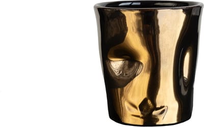 Dutchdeluxes - Luxe - Gehard aardewerk - Mok 130ml - Theekop - Koffiekop - Goud-platinum