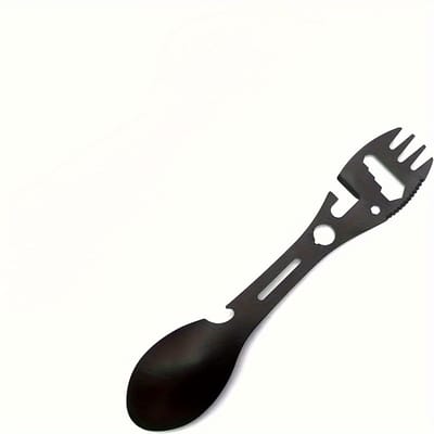 Livé® Multifunctionele Lepel – 10-in-1 RVS Outdoor Gereedschap