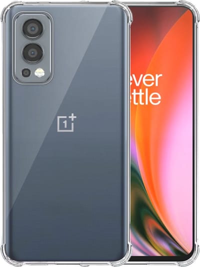 Telefoonhoesje Geschikt voor OnePlus Nord 2 Transparant - Shockproof TPU Siliconen Case met Stootrand Doorzichtig - Smartphonica geschikt voor OnePlus Nord 2