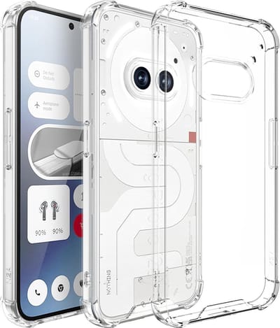 Casemania Hoesje Geschikt voor Nothing Phone 2a - Nothing Phone 2 (a) - Transparant - Anti Shock Back Cover